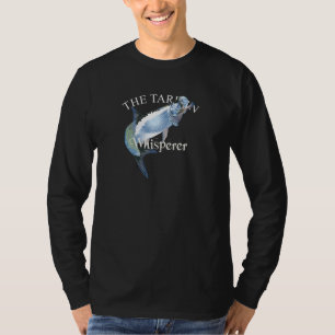 T-shirt Tarpon Whisperer foncé long manches