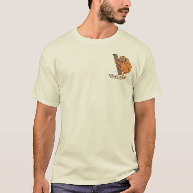 T-shirt tarsier philippin (Devant)
