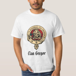 T-shirt Tartan cru d'insigne de Gregor de clan