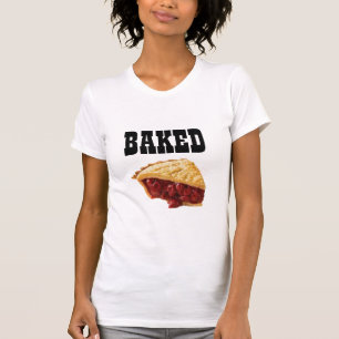 T-shirt tarte à la cerise cuite au four mignon et drôle 