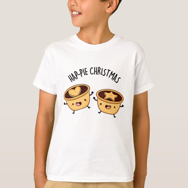 T-shirt Tarte à tarte Noël drôle Pie à tarte de Noël (Devant)