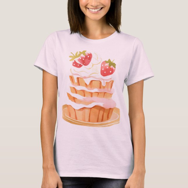 T-shirt Tarte aux fraises (Devant)