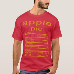 T-shirt tarte aux pommes remerciement de noël