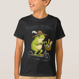 T-shirt Tarte jour heureux 3.14 scooter grenouille drôle p