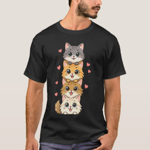 T-shirt Tas De Chatons Maine Coon Drôle Mignon Tas De Chat