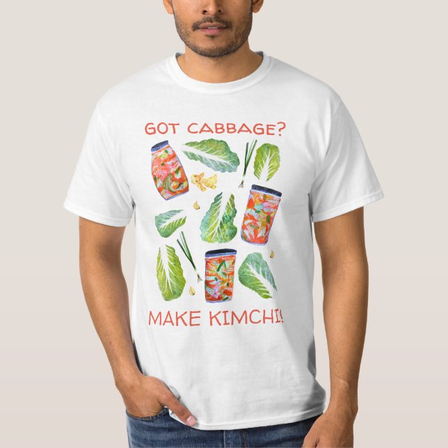 T-shirt T'as du chou ? Faire Kimchi amusant Aquarelle épic (Devant)