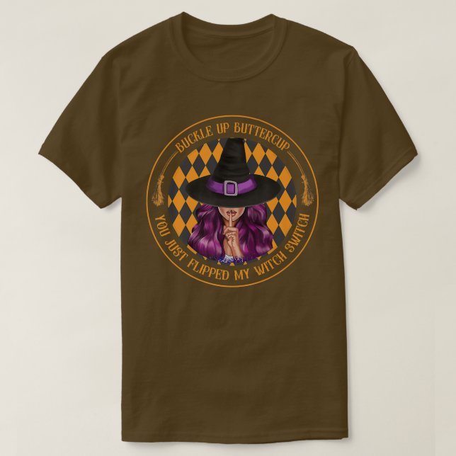T-shirt Tasse À Beurre, Tu Viens De Flipper Ma Sorcière (Design devant)