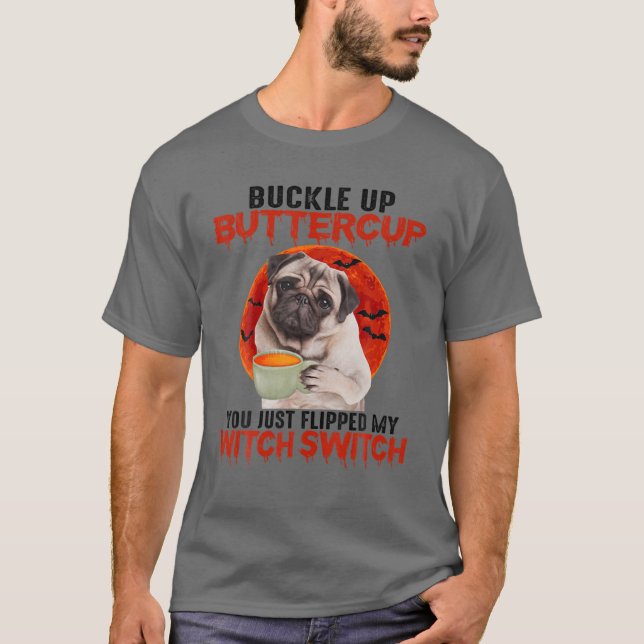 T-shirt Tasse À Beurre, Tu Viens De Flipper Ma Sorcière (Devant)