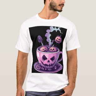 T-shirt Tasse à café Spooky Purple Pumpkin Brew Halloween