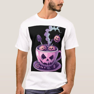 T-shirt Tasse à café Spooky Purple Pumpkin Brew Halloween
