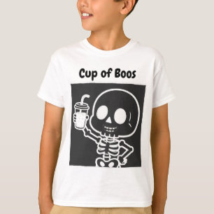 T-shirt Tasse de Boos Mignon squelette Enfant Halloween