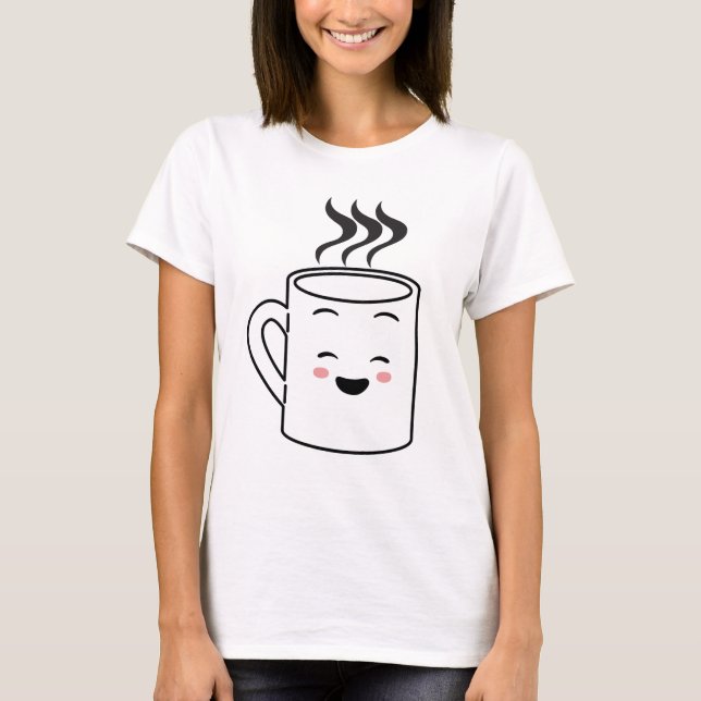 T-shirt tasse de café (Devant)