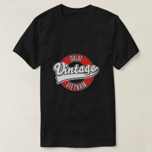 T-shirt Tasse de café avec logo rétro de Dalat vietnam