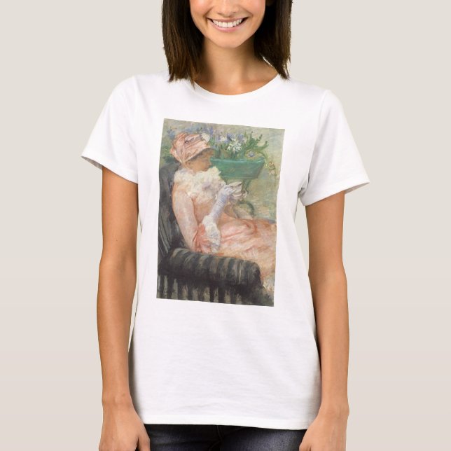 T-shirt Tasse de thé de Mary Cassatt, impressionnisme Vint (Devant)