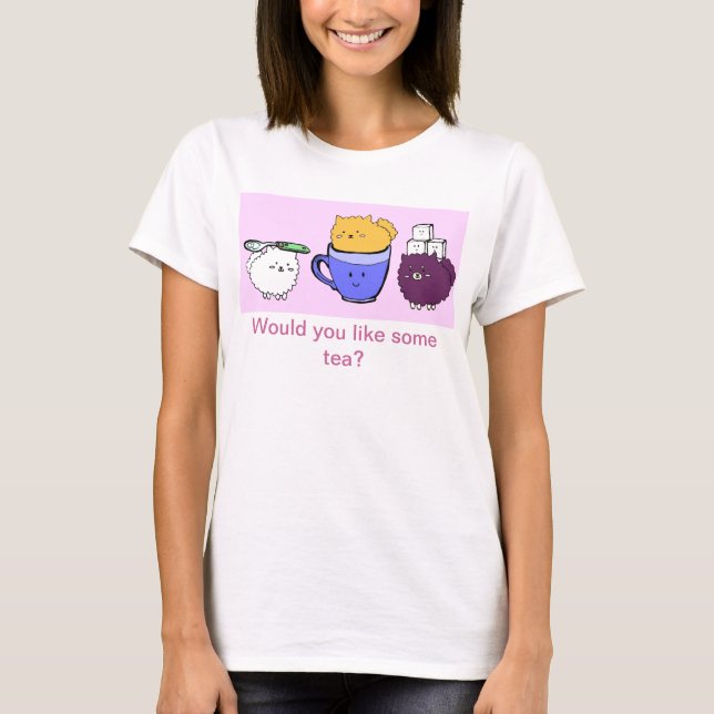 T-shirt Tasse de thé Poms (Devant)
