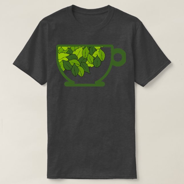 T-shirt tasse de tisane biologique pour une vie saine (Design devant)
