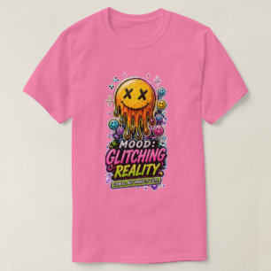 T-shirt Tasse esthétique Y2K Cyber Glitch
