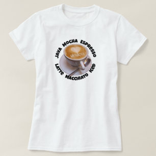 T-shirt Tasse Mug Cappuccino Café Love Heart San Francisco