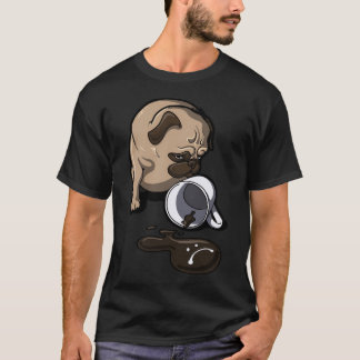 T-shirt Tasse Vide Pug Triste