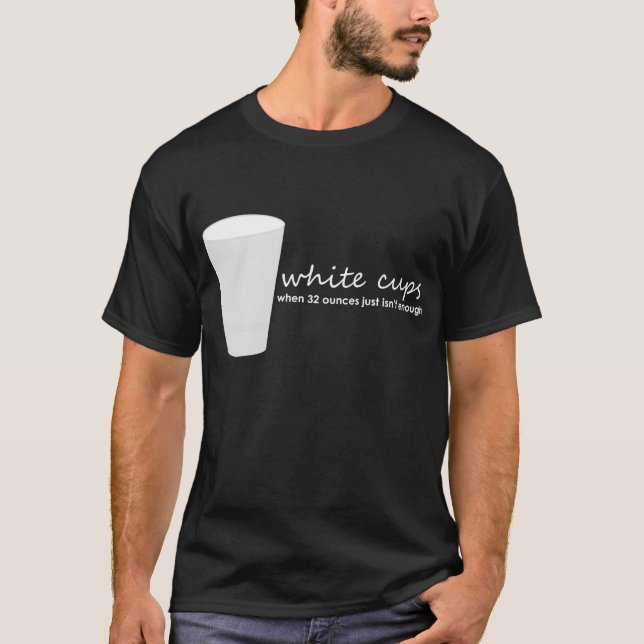 T-shirt Tasses blanches (Devant)