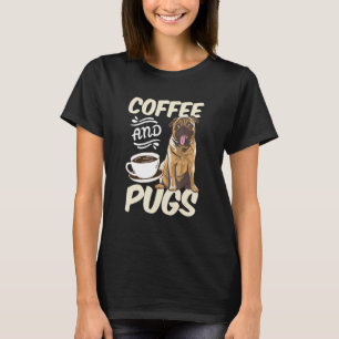 T-shirt Tasses de café Pug Animaux Chien Propriétaire Pare