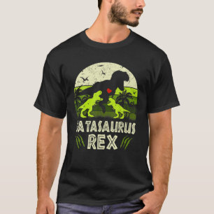 T-shirt Tata Dinosaur T Rex Tatasaurus 2 Enfants Match Fam