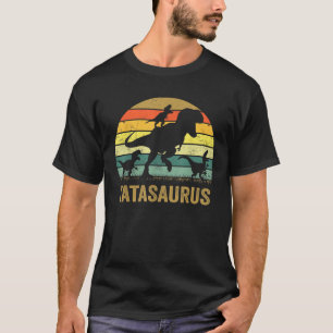T-shirt Tata Dinosaur T Rex Tatasaurus 3 enfants Match de