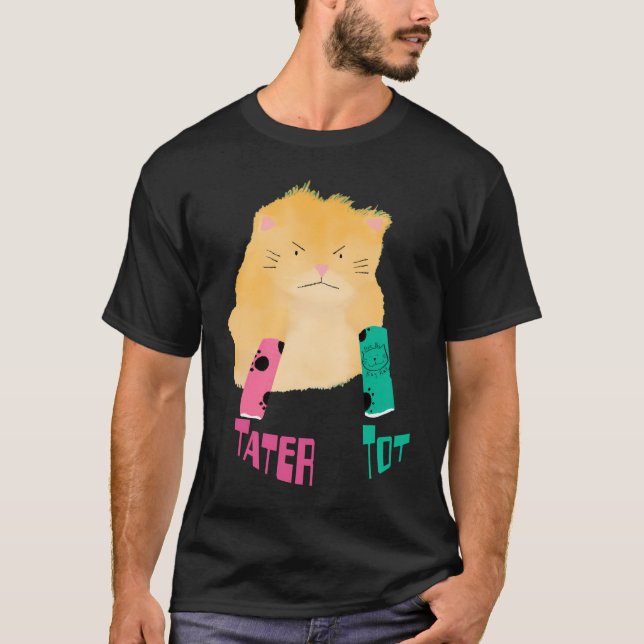 T-shirt tater tot cat (Devant)
