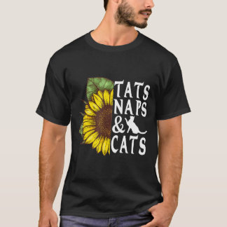 T-shirt Tates De Tournesol Naps Et Chats