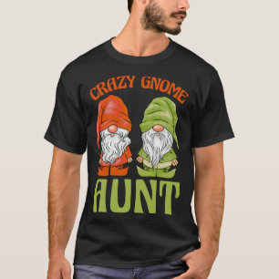 T-shirt Tatie Gnome de Jardin Gnome Fou