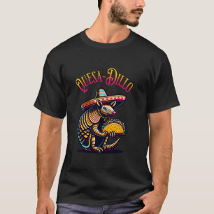 T-shirt Tatou Quesa-Dillo Tenant Un Taco