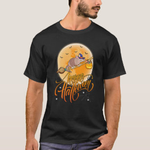 T-shirt Tatou Rétro à Cheval Sorcière Fait du Fusil Tatou