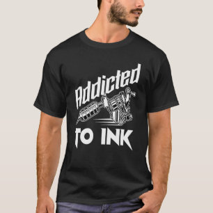 T-shirt Tatouage Addicité À L'Encre Artiste De Tatouage