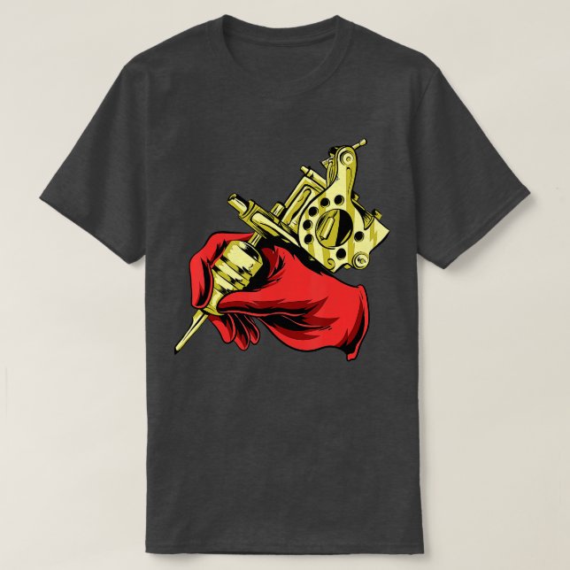 T-shirt Tatouage Artiste tatouage Encre Master Machine Enc (Design devant)
