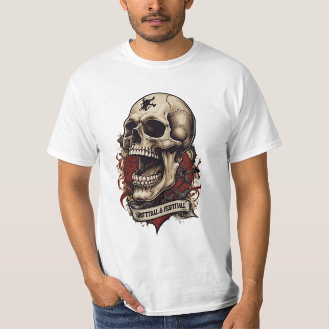 T-shirt tatouage crâne Eternal Guardian (Devant)