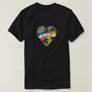 T-shirt Tatouage de cœur floral - Créez le vôtre