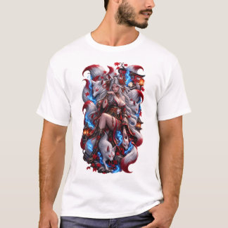 T-Shirt Tatouage de Guerrière Oni Japonaise | Irez