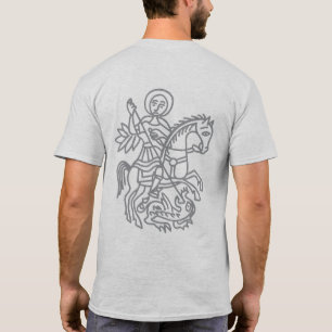 T-shirt Tatouage de la Croix de Jérusalem du Dragon de Sai