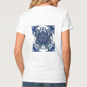 T-shirt Tatouage de papillon de mandala floral traditionne