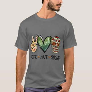 T-shirt Tatouage de sucre crânes drôle d'Halloween Thanksg