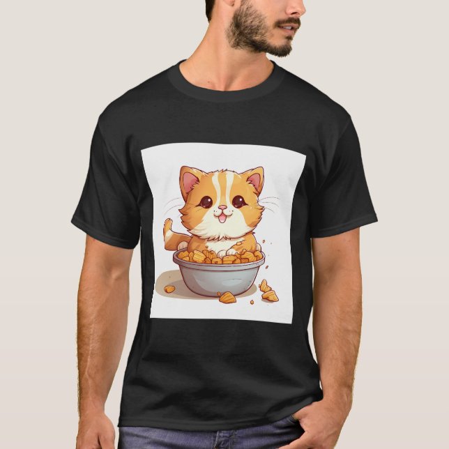 T-shirt Tatouage de tatouage orange dans un bol de tatouag (Devant)