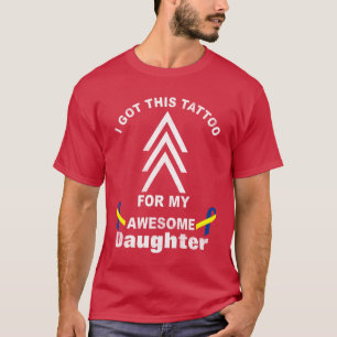 T-shirt Tatouage des flèches du support de sensibilisatio