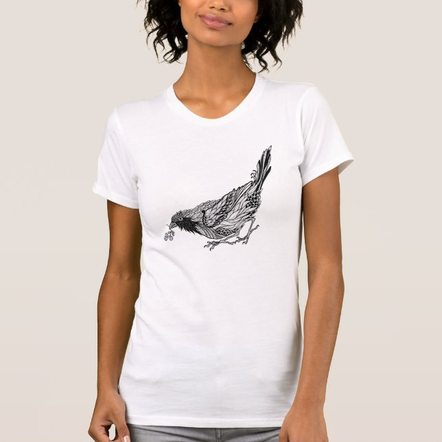 T-shirt Tatouage d'oiseau (Devant)
