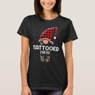 T-shirt Tatouage Gnome Buffalo Plaid Matching Famille Chri