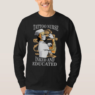 T-shirt Tatouage Infirmière Unité de soins intensifs Icu A