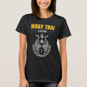 T-shirt Tatouage MMA Sak Yant Muay Thai Twin Tiger d'arts 