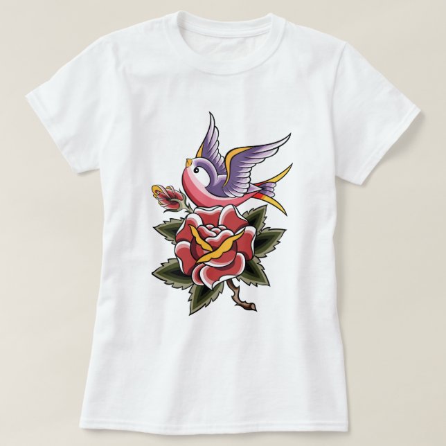 T-shirt Tatouage rétro (Design devant)