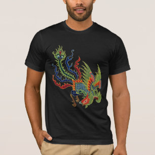 T-shirt Tatouage riche chinois de paon