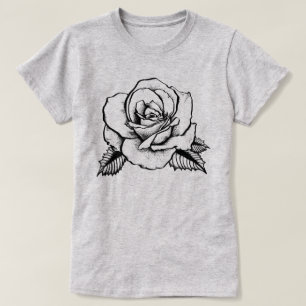 T-shirt tatouage rose