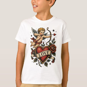 T-shirt Tatouage traditionnel cœur